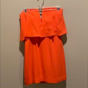Coral BCBG mini cocktail dress